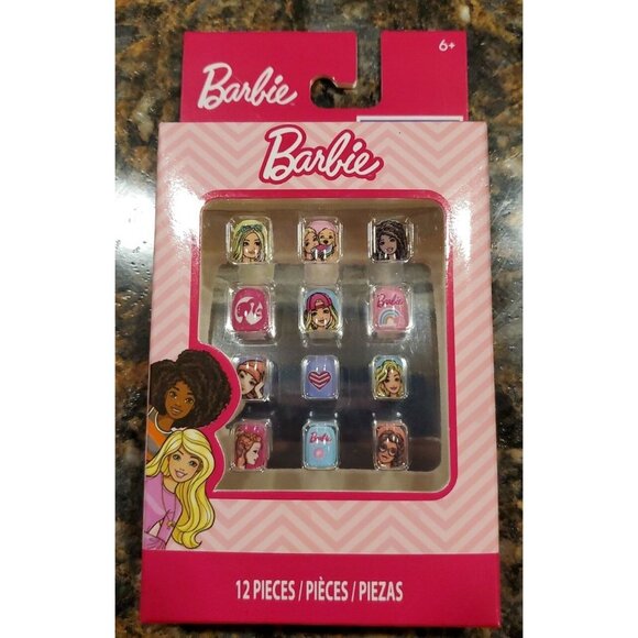 (1) Kids Barbie Press On Nails. - Picture 1 of 4